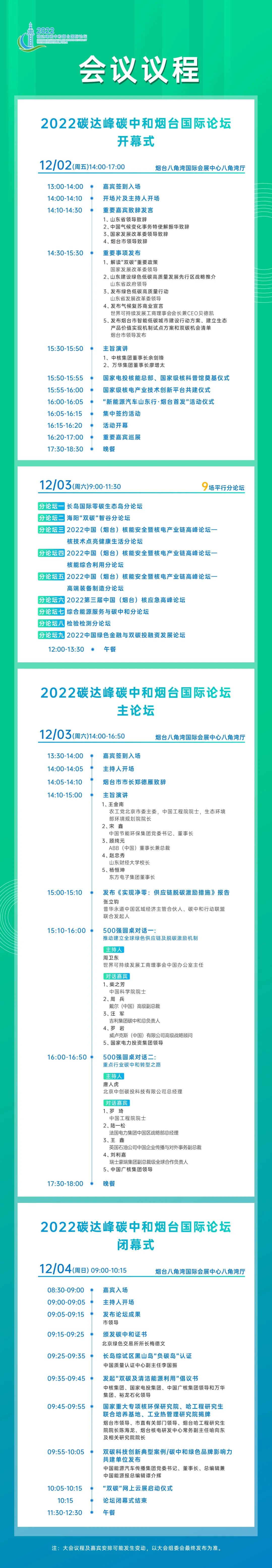 “2022碳達(dá)峰碳中和煙臺(tái)國際論壇”今日在煙臺(tái)開幕